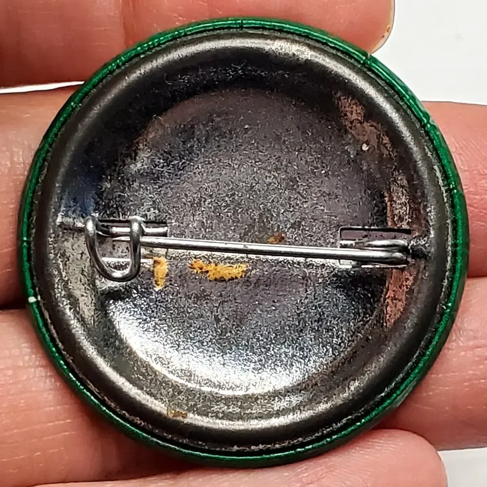 Whoever Says Money Can't Buy Happiness Doesn't Know Where to Shop Button Pin Vtg